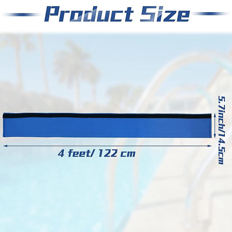 2 ks 4-stopové bazénové rukoväte, upevňovacie popruhy na zábradlie bazéna, kryty zábradlia pre bazénové rebríky, príslušenstvo na zábradlie