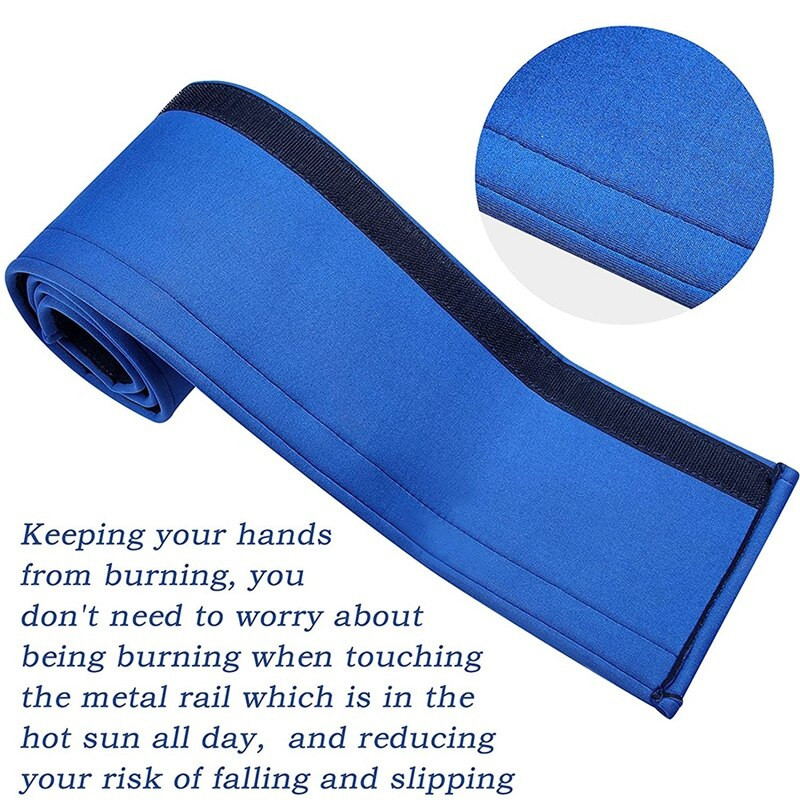 2 ks 4-stopové bazénové rukoväte, upevňovacie popruhy na zábradlie bazéna, kryty zábradlia pre bazénové rebríky, príslušenstvo na zábradlie