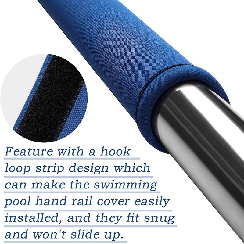 2 ks 4-stopové bazénové rukoväte, upevňovacie popruhy na zábradlie bazéna, kryty zábradlia pre bazénové rebríky, príslušenstvo na zábradlie