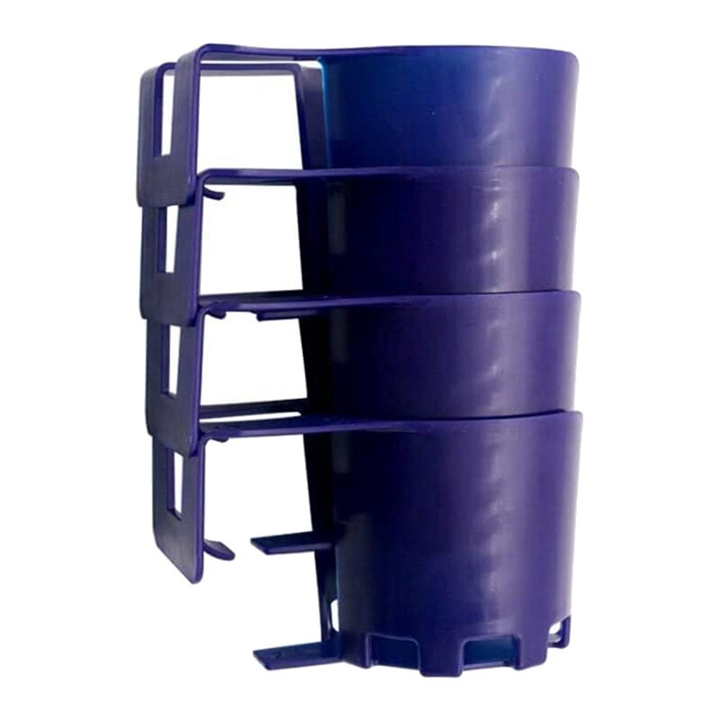 Držiak na poháre k bazénu, 4 kusy, nadzemný držiak na nápoje pri bazéne, držiak na nápoje bez rozliatia, držiak na telefón pri bazéne, držiak na poháre (modrý)