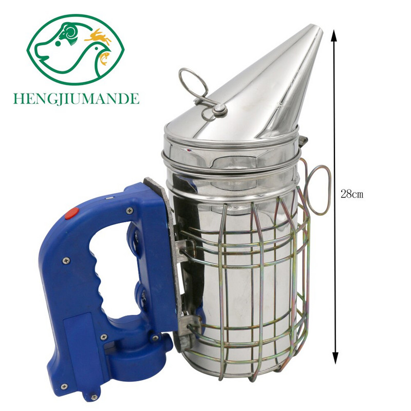 1 ks nerezová oceľová elektrická súprava na vysielanie dymu na včely elektrický včelársky nástroj včelársky nástroj udiareň včiel