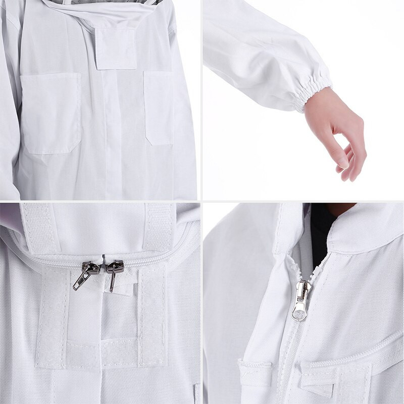 Pilna ķermeņa biškopības apģērbi Profesionāli biškopji Apģērbi Aizsardzība Biškopības tērps Drošs plīvurs Unisex Bērnu aizsargapģērbs