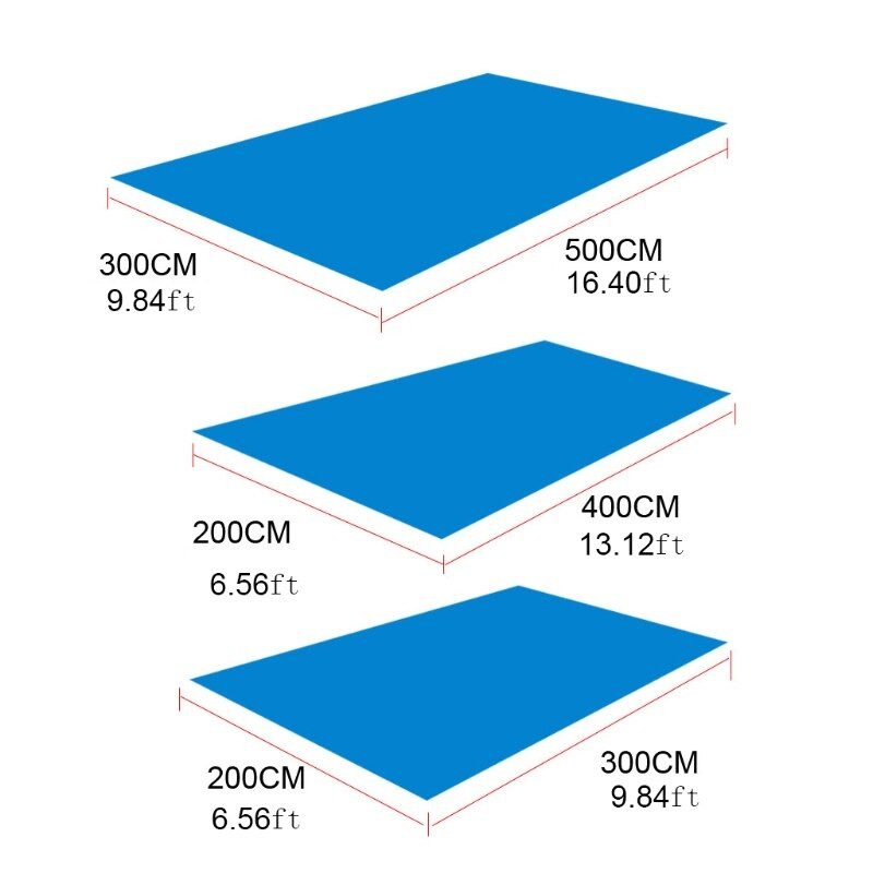 Stačiakampis baseino dangtis, vandeniui atsparus dulkėms baseino dangtis, apsaugantis nuo lietaus