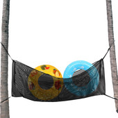 Sieťovaná úložná taška na plaváky do bazéna, odolná úložná taška na športové vybavenie s háčikom, extra veľká sieťovaná taška na organizér hračiek do bazéna