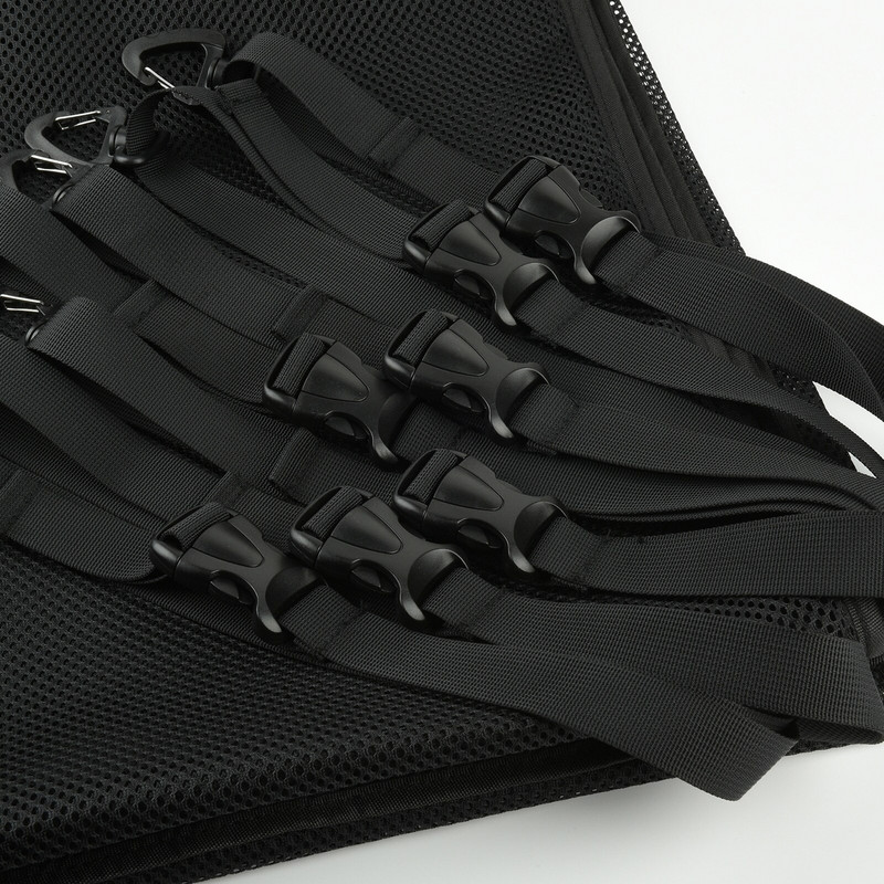 Sieťovaná úložná taška na plaváky do bazéna, odolná úložná taška na športové vybavenie s háčikom, extra veľká sieťovaná taška na organizér hračiek do bazéna