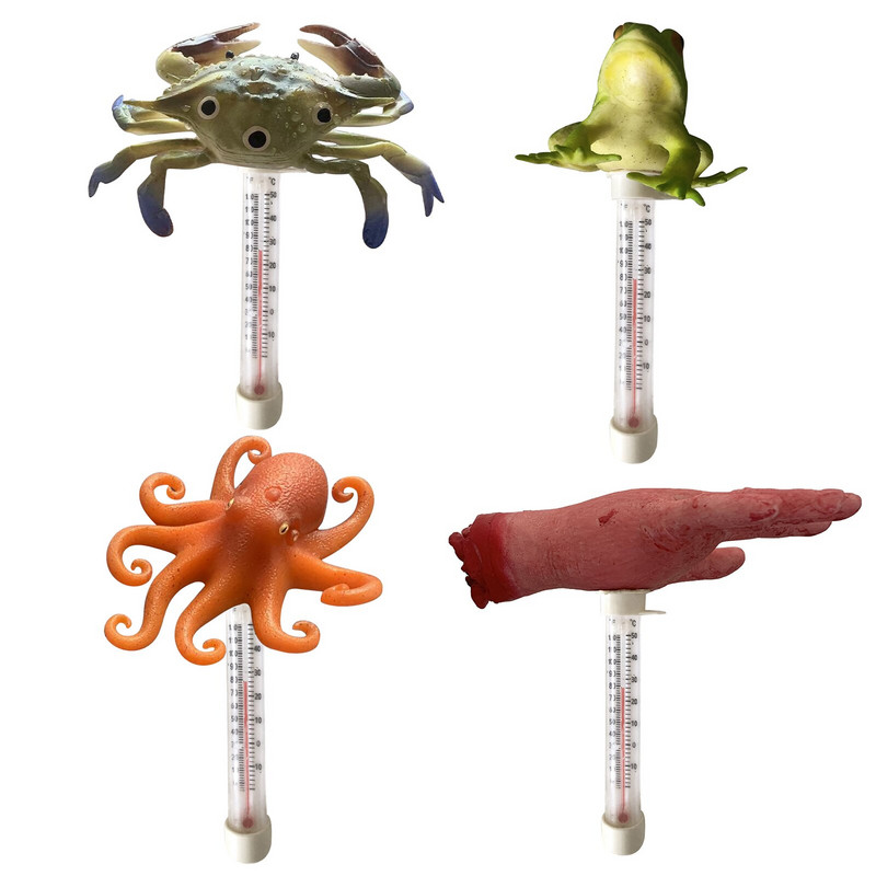 Plávajúci teplomer z PVC do bazéna, letný teplomer do bazéna, parodický teplomer do vonkajších a vnútorných bazénov a víriviek.