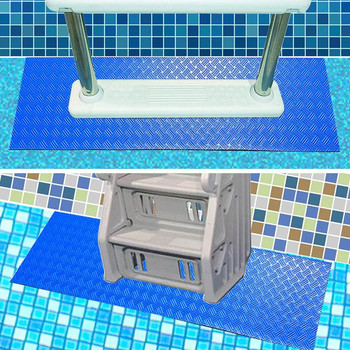 Χαλάκι σκάλας πισίνας 36x9 ιντσών Αντιολισθητικό λαστιχένιο μαξιλάρι πισίνας Προστατευτική επένδυση σκάλας πισίνας για ασφάλεια Χαλάκια μπάνιου πισίνας