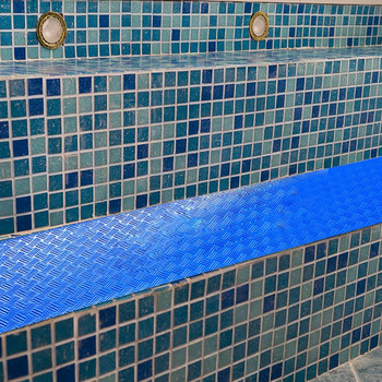 Χαλάκι σκάλας πισίνας 36x9 ιντσών Αντιολισθητικό λαστιχένιο μαξιλάρι πισίνας Προστατευτική επένδυση σκάλας πισίνας για ασφάλεια Χαλάκια μπάνιου πισίνας