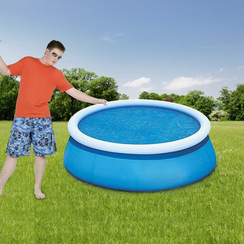 Правоъгълно или кръгло покривало за плувен басейн Покривало за запазване на топлината Външно покритие с мехурчета Топлоизолация Прахоустойчиво