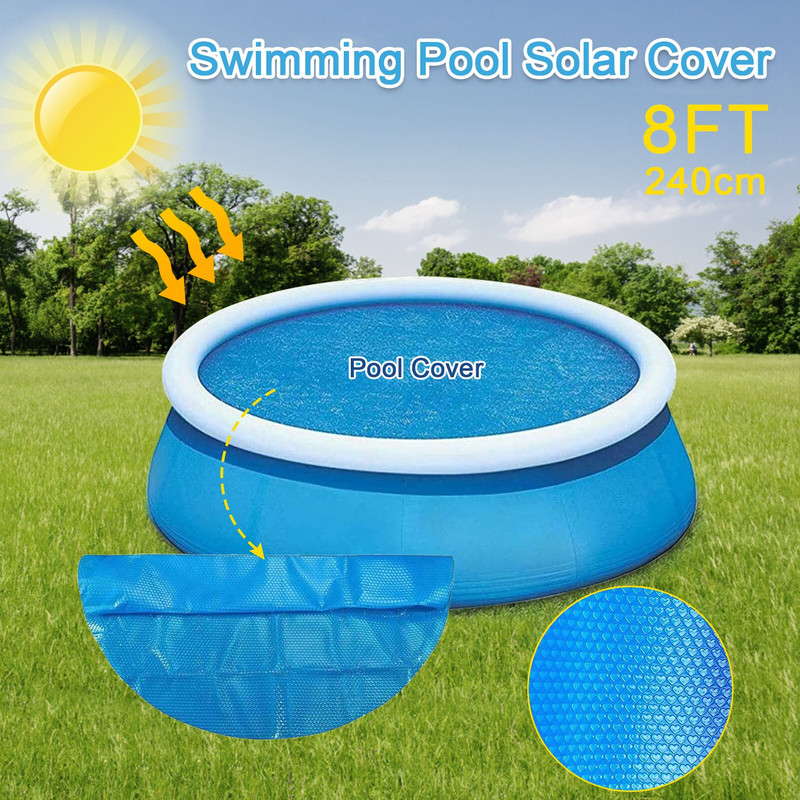 Obdĺžnikový alebo okrúhly kryt bazéna, kryt na ochranu tepla, vonkajší bublinkový kryt, tepelná izolácia, prachotesný