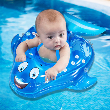 Плувка за бебешки басейн със сенник Надуваем пръстен за плувка за бебешки басейн със слънцезащитен сенник Надуваема бебешка плувка Добавяне на опашка