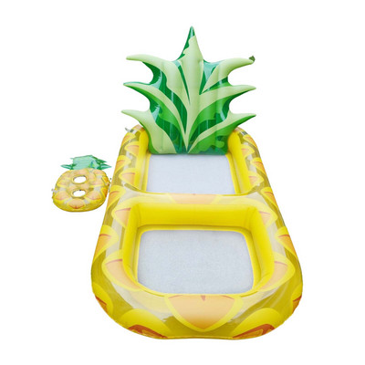 Hojdacia sieť Pineapple, bazénový plavák, odolný nafukovací matrac s operadlom, držiak na nápoje, obrovský ležadlo s ananásom pre dospelých, veľkosť Si
