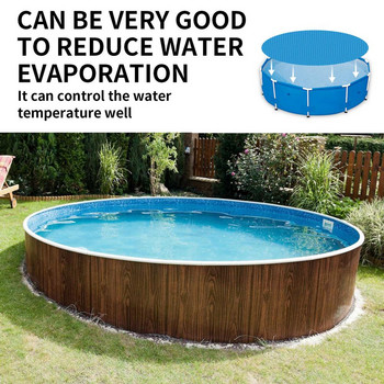 Στρογγυλό κάλυμμα πισίνας Κάλυμμα συντήρησης θερμότητας πισίνας Κουβέρτα με φυσαλίδες εξωτερικού χώρου Θερμομόνωση αδιάβροχο κάλυμμα πισίνας