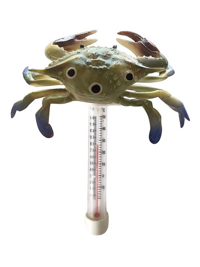 Bazénový teplomer v tvare žaby, teplomer na teplotu vody, ľahko použiteľné bazénové príslušenstvo na teplotu vody