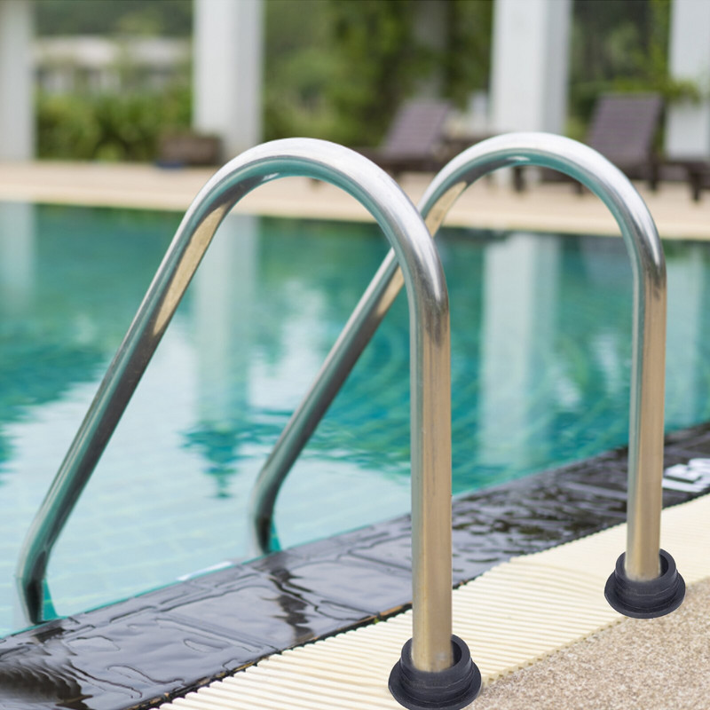 2 τεμάχια προφυλακτήρες σκάλας πισίνας Προστατευτικά καλύμματα σκάλας πάνω από το έδαφος Προστατευτικά καλύμματα ασφαλείας Λαστιχένιο πώμα αντικατάσταση προφυλακτήρα