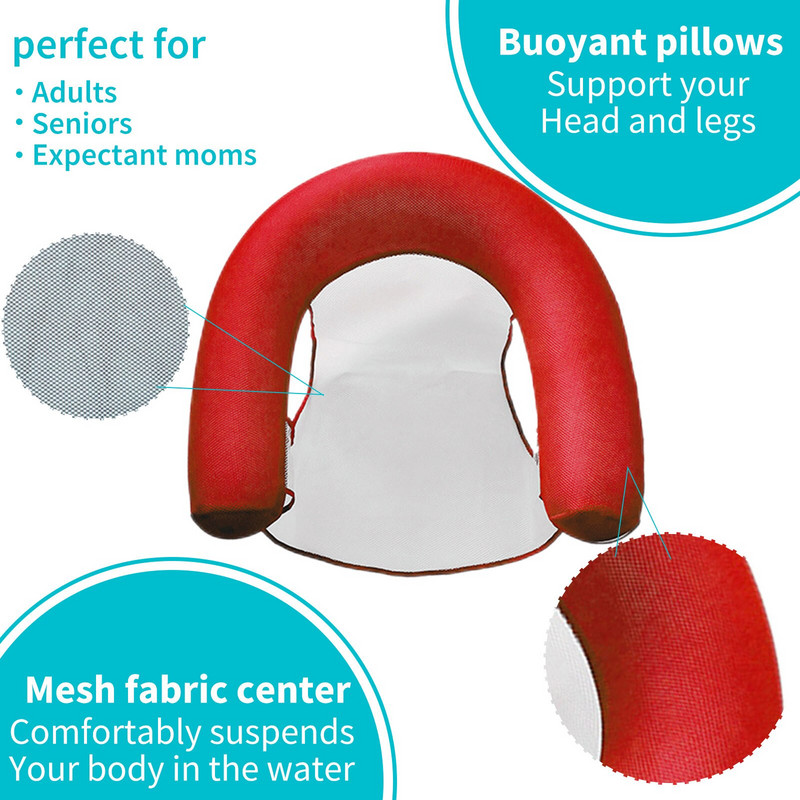 Viseća mreža za vodu u obliku RU, ljetni plutajući madrac za plivanje na bazenu, igračka za zabavu, krevet za plivanje, zračni madraci