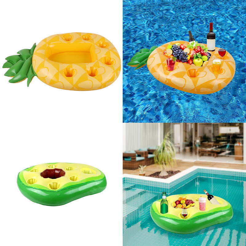 Plávajúci držiak na nápoje, plávajúci chladiaci dekor, veľkokapacitný plavák na nápoje do vírivky, pohár, fľaše, servírovací / šalátový barový tácok