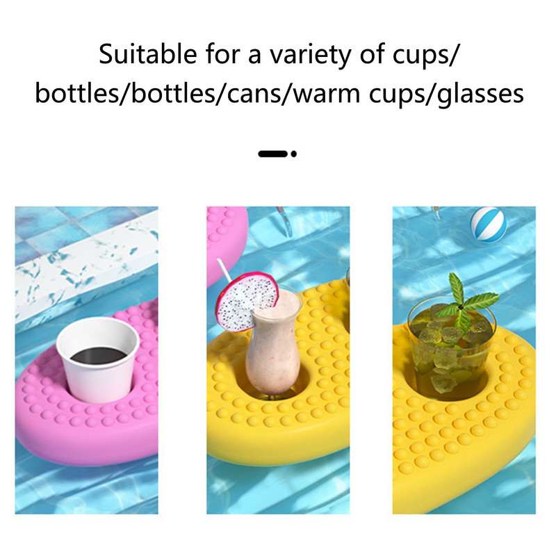 Lebegő pohár italtartó úszómedence úszó medence úszómedence játék parti dekoráció bár alátét Női férfiak gyerekeknek fiú lány