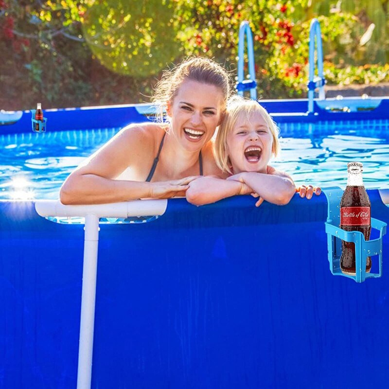 2/4/8 ks, držiak na nápoje pri bazéne, háčik na pivo, plastový držiak na poháre pri bazéne, závesný držiak na poháre s vodou, háčik na nádoby