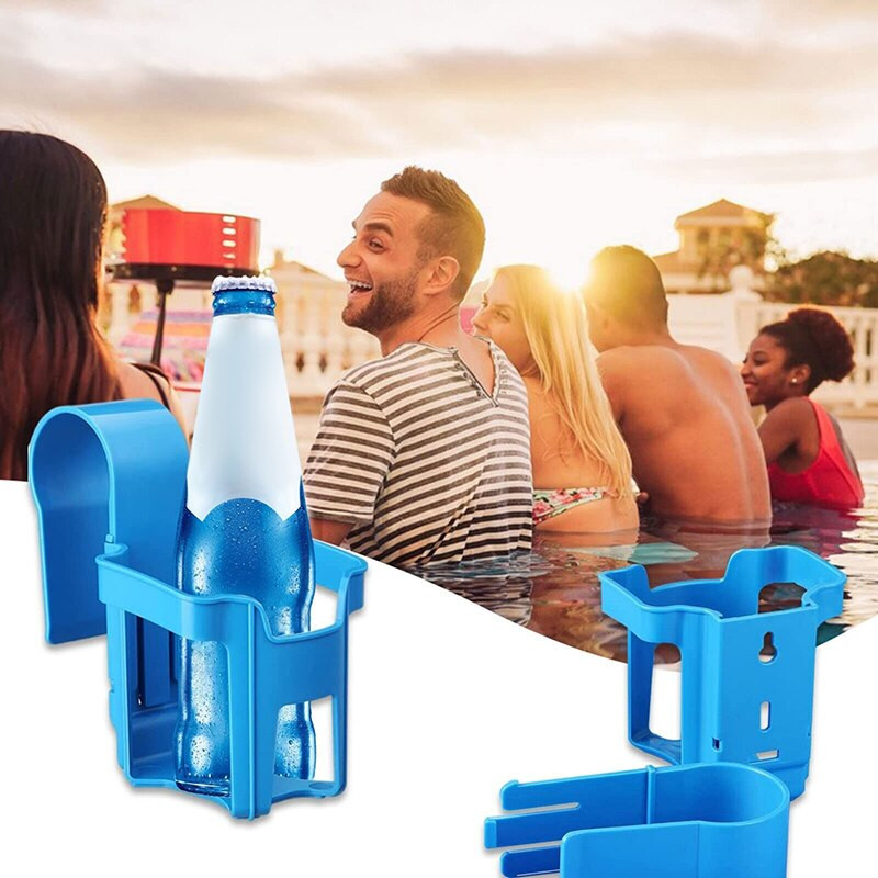 2/4/8 ks, držiak na nápoje pri bazéne, háčik na pivo, plastový držiak na poháre pri bazéne, závesný držiak na poháre s vodou, háčik na nádoby