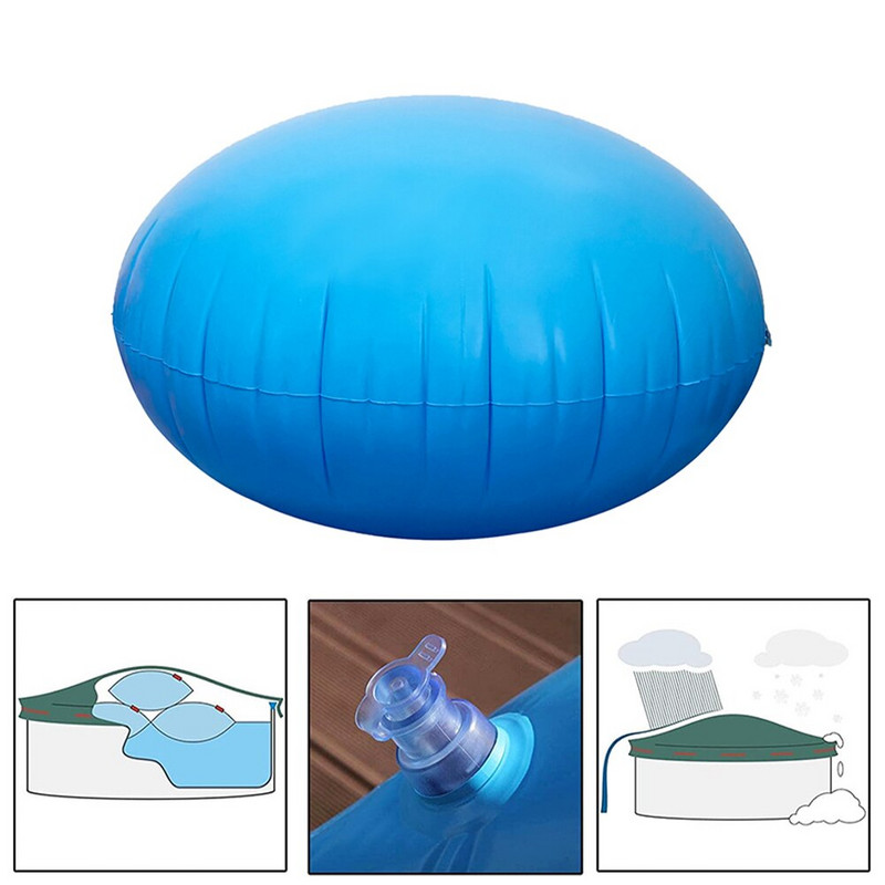 Zimný vankúš do bazéna, okrúhly štvorcový nafukovací vankúš, nemrznúca zmes, zazimovanie pre nadzemný bazén
