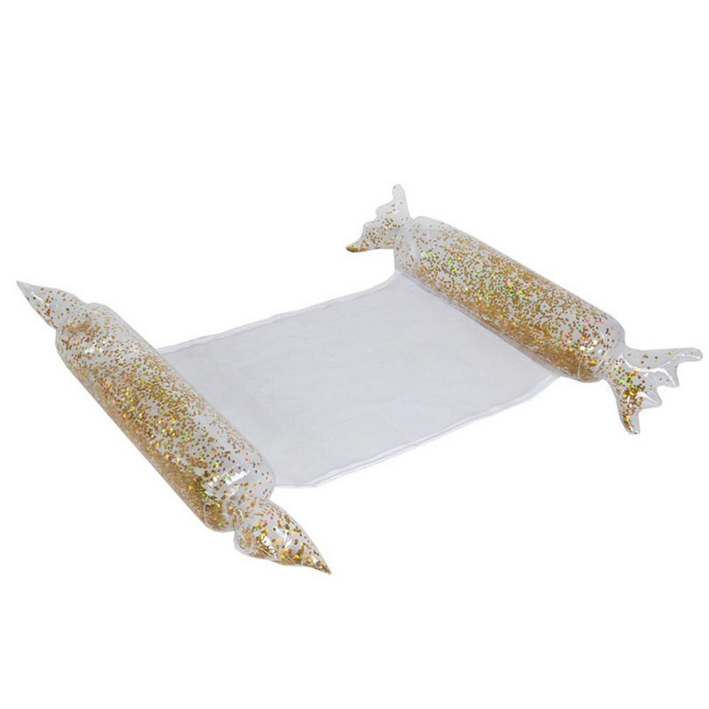 120 * 100 cm skladacie pierkové kreslo nafukovacie plavák vodná posteľ sieťka hojdacia sieť plávanie