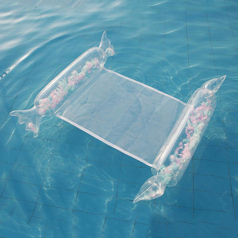 120 * 100 cm skladacie pierkové kreslo nafukovacie plavák vodná posteľ sieťka hojdacia sieť plávanie