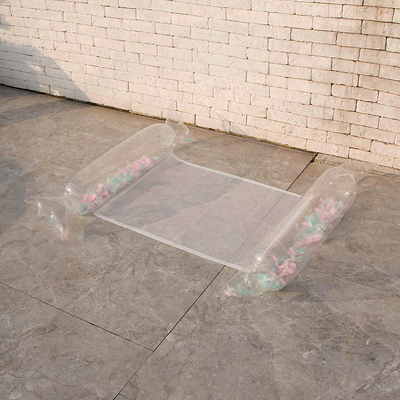 120 * 100 cm skladacie pierkové kreslo nafukovacie plavák vodná posteľ sieťka hojdacia sieť plávanie