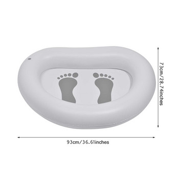 Надуваема мивка за крака Лесна за почистване Грижа за краката мивка Преносима мивка за крака със сгъваем дизайн