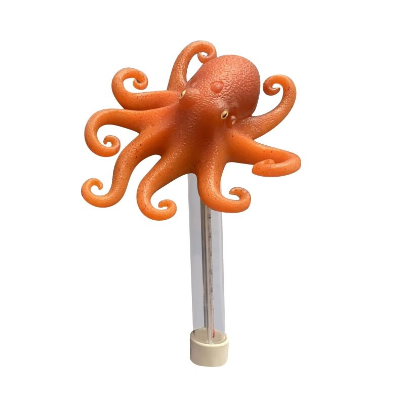 Teplomer do bazéna - zábavný plávajúci teplomer s rukou/krabom/chobotnicou/žabou