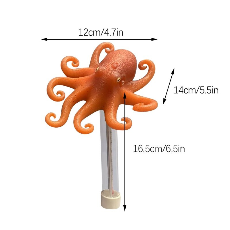 Teplomer do bazéna - zábavný plávajúci teplomer s rukou/krabom/chobotnicou/žabou