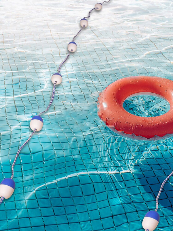 18 pėdų plaukimo baseino juostos linijos virvė Plaukimo baseino saugos atskyrimo linija su plūduru plaukimo baseino juostos linija, atskiriama baseino juostos linija