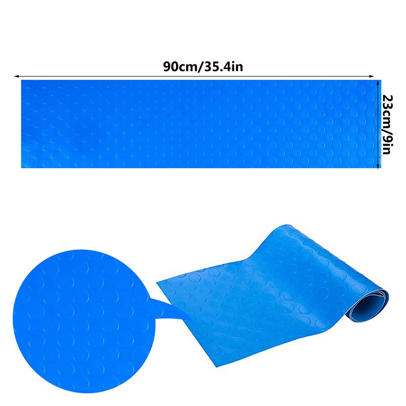 Plaukimo baseino kopėčių kilimėlis 36x9 colių neslystantis guminis baseino laiptelio padas Apsauginis baseino kopėčių apsauginis pamušalas baseinų laiptams