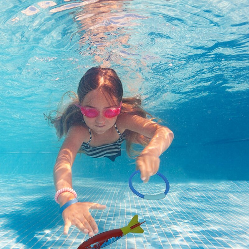 Potápačské hračky, podvodná hračka do bazéna, potápačské krúžky a palice, torpéda, vodná tráva, darček na potápačský tréning pre deti (P