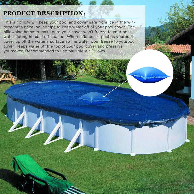 Bazénové vankúše 4x4 stopy, zazimovanie, uzatvárací vzduchový vankúš, vankúš do bazéna, nadzemný zimný kryt bazéna