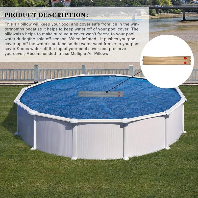 Dvojkomorové vodné trubice, odolné zimné vodné vrecko do bazéna, bazénové náradie, dvojité vodné trubice pre zapustený bazén v zime