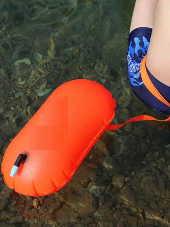 НОВ шамандура за плуване Безопасен поплавък Въздушна суха чанта Плувка за теглене Подвижна чанта за плуване Разглобяема чанта за плаване