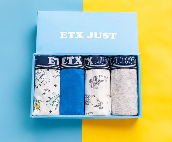 Vaikiškos boksinės kelnaitės su kitokiu raštu