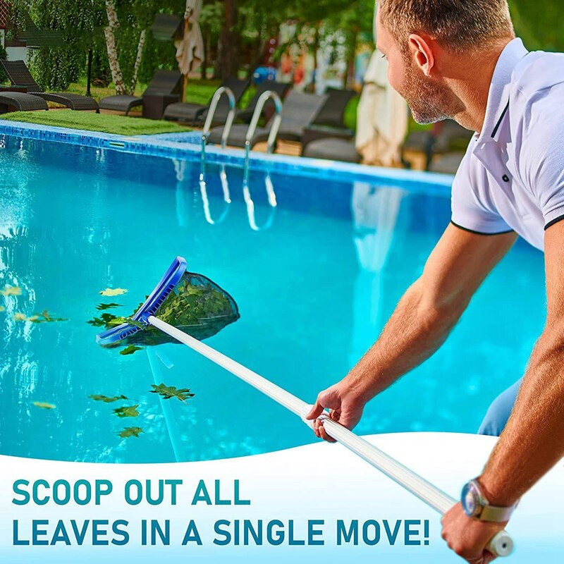 Baseino skimeris, baseino tinklas su 39,4 colio stulpu, skirtas mažiems baseinams, SPA, sūkurinėms vonioms, vinilo įdėklai, vaikų baseinams ir žuvims