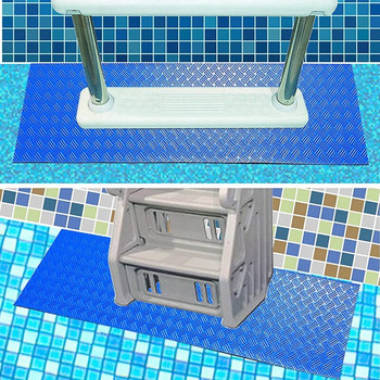 Подложка за стълба за плувен басейн или дебела подложка за стъпала за басейн Защитна подложка за стълба за басейн с неплъзгаща се текстура, предотвратяваща подхлъзване