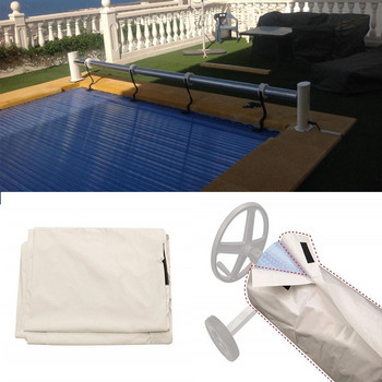 Покривало за плувен басейн Соларно одеяло Макара Защитно покритие Водоустойчиво соларно покривало за басейн Предпазва одеялото от слънчевите лъчи, вредни UV
