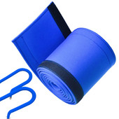 Huse pentru balustradă de piscină Capac de prindere șină de piscină cu fermoar Capace de prindere pentru șină albastră pentru balustradă de mână pentru piscină Balustradă de siguranță pentru piscină