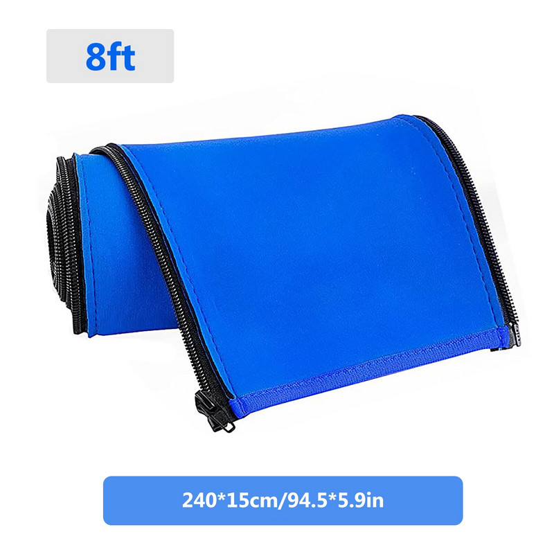 Huse pentru balustradă de piscină Capac de prindere șină de piscină cu fermoar Capace de prindere pentru șină albastră pentru balustradă de mână pentru piscină Balustradă de siguranță pentru piscină