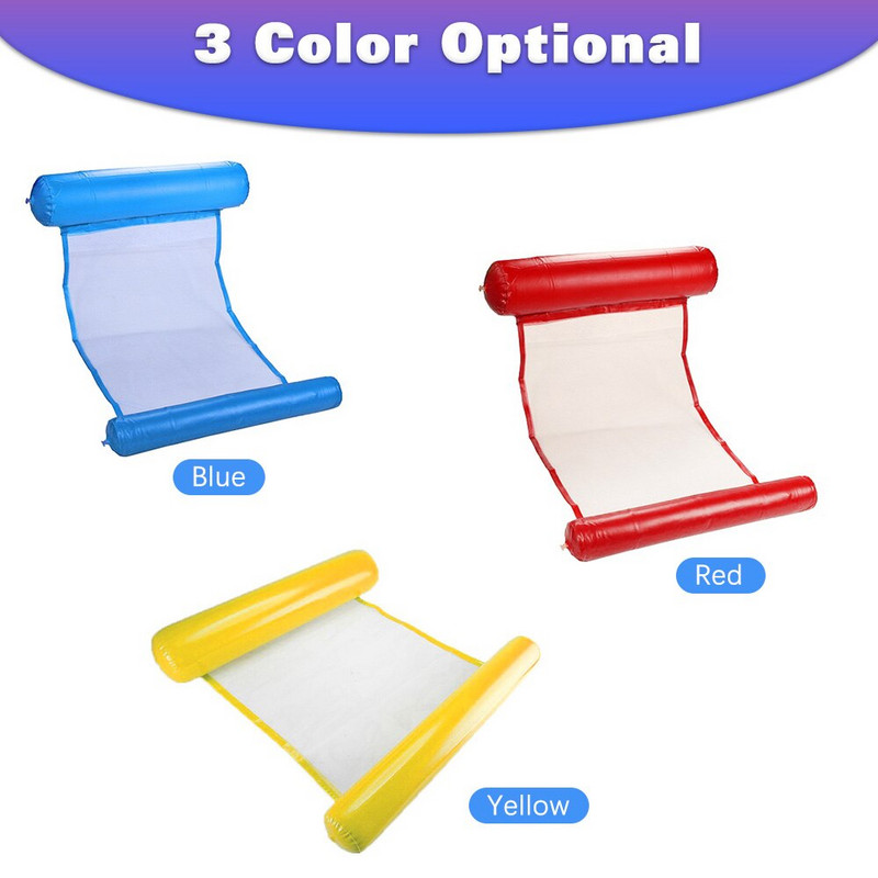 Letné nafukovacie plávajúce veslové kreslo, bazénové plávacie matrace, plážové skladacie bazénové kreslo, hojdacia sieť, vodný športový matrac