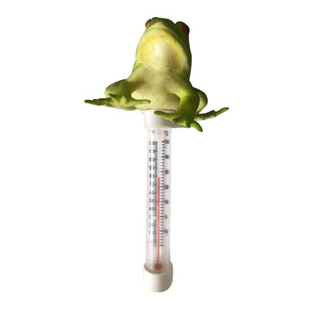 Плаващ термометър за басейн | Термометър за басейн с форма на жаба Лесно разчитане на температурата на водата | за открити и закрити басейни