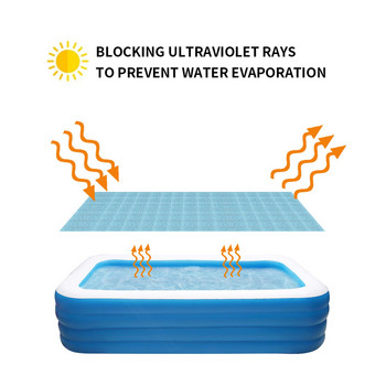 Φουσκωτό κάλυμμα πισίνας Ορθογώνιο στρογγυλό κάλυμμα πισίνας PE μουσαμάς αδιάβροχο πανί βροχής Αδιάβροχο