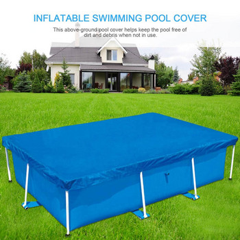 450x220cm Ανθεκτικό κάλυμμα πισίνας Ορθογώνιο αδιάβροχο προστατευτικό σκελετού πισίνας για παιδική πισίνα με μπάλα πισίνα οικογενειακή πισίνα