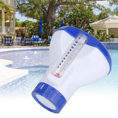 1,5"-os úszómedence úszó klóradagoló hőmérővel, fertőtlenítővel, automatikus applikátoros szivattyú úszómedence-tartozékok
