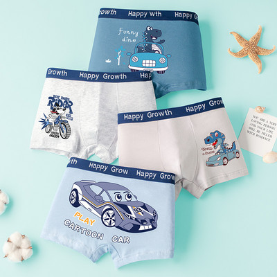 Vaikiškas trijų bokserių komplektas su skirtingu raštu berniukams