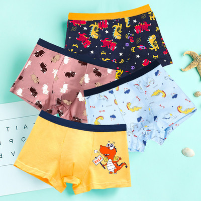 Vaikiškas trijų bokserių komplektas su skirtingu raštu berniukams